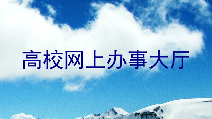 高校网上办事大厅