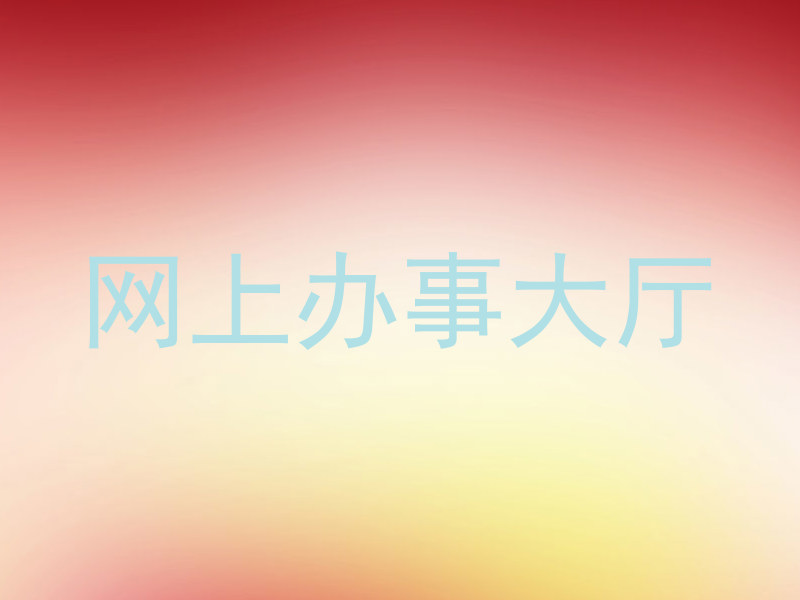 网上办事大厅