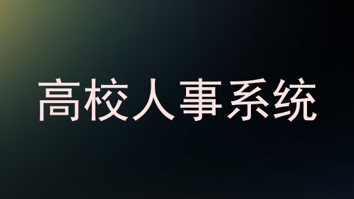 高校人事系统