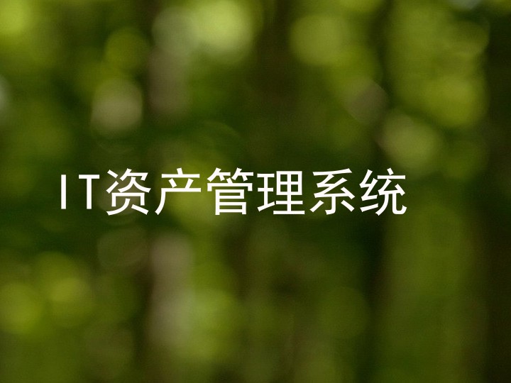 IT资产管理系统