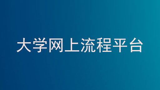 大学网上流程平台