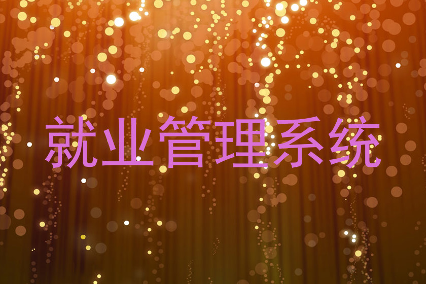 就业管理系统