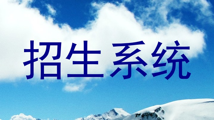 招生系统