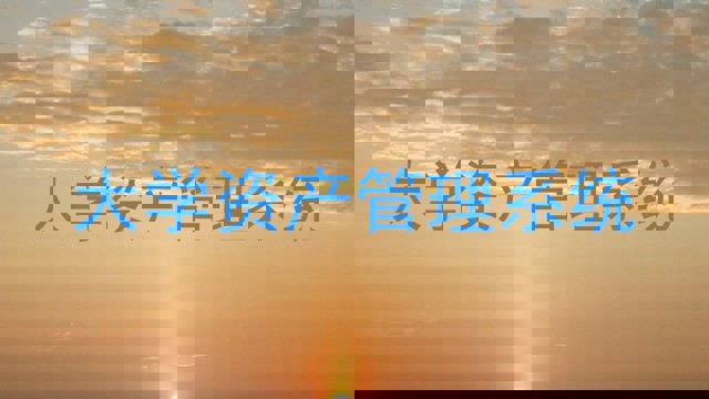 大学资产管理系统