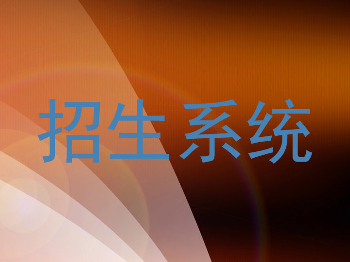 招生系统