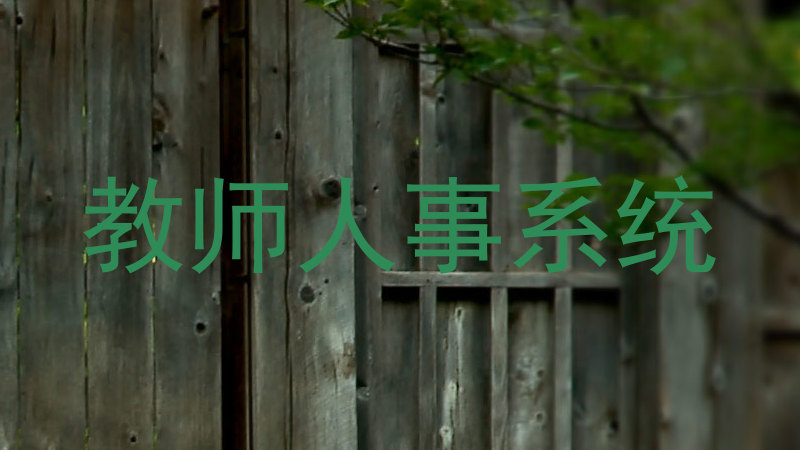 教师人事系统