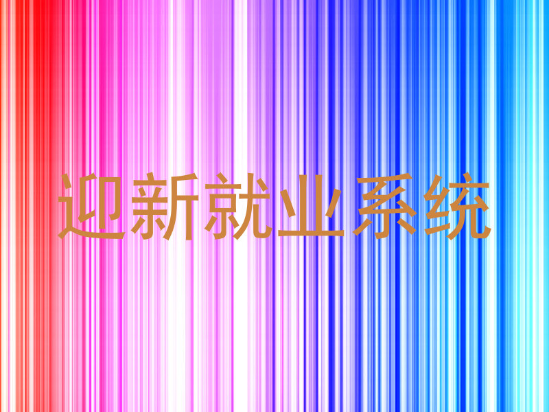 迎新就业系统