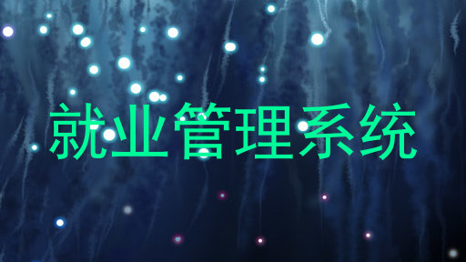 就业管理系统