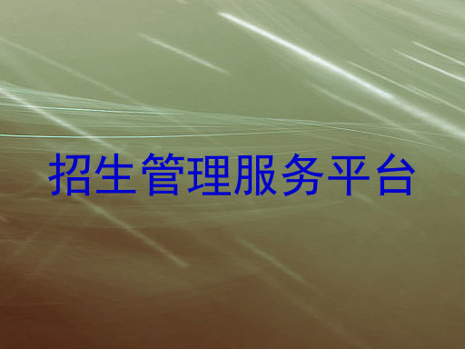 招生管理服务平台