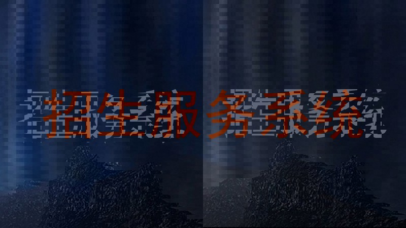 招生服务系统