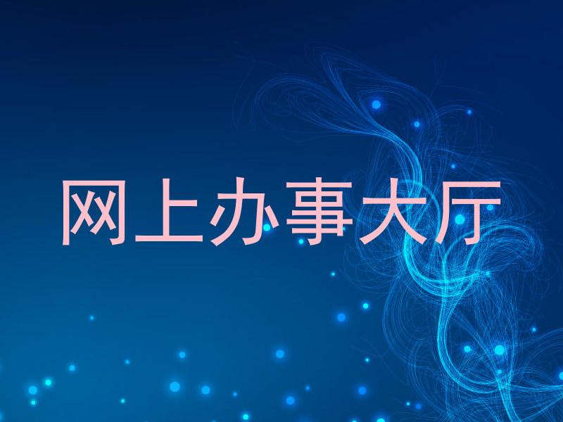 网上办事大厅