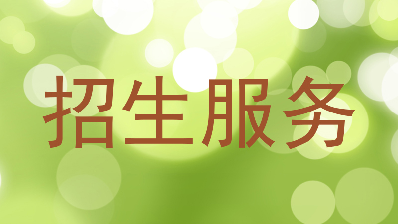招生服务