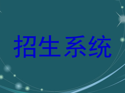 招生系统