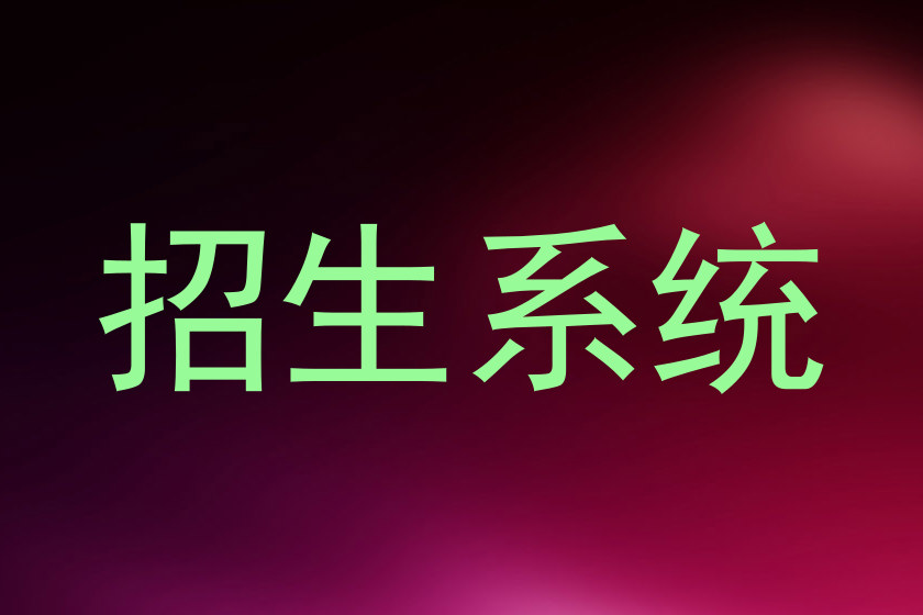 招生系统