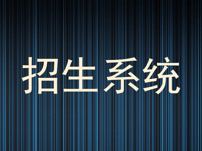 招生系统
