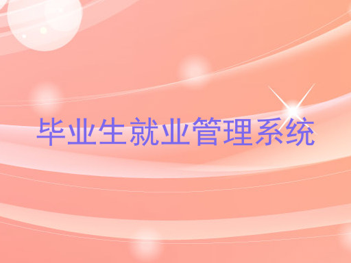 毕业生就业管理系统
