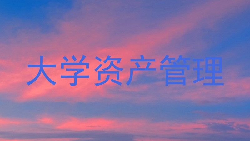 大学资产管理