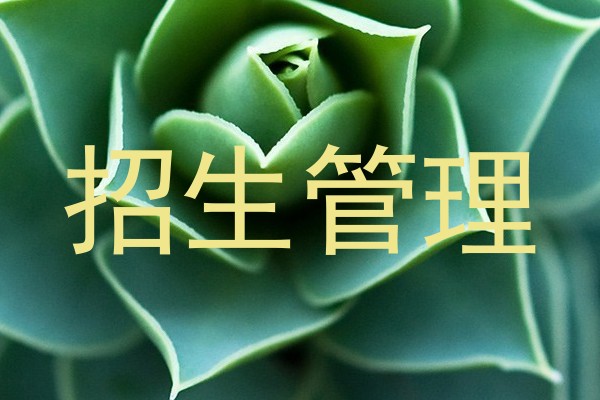 招生管理