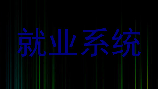 就业系统