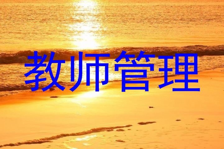 教师管理