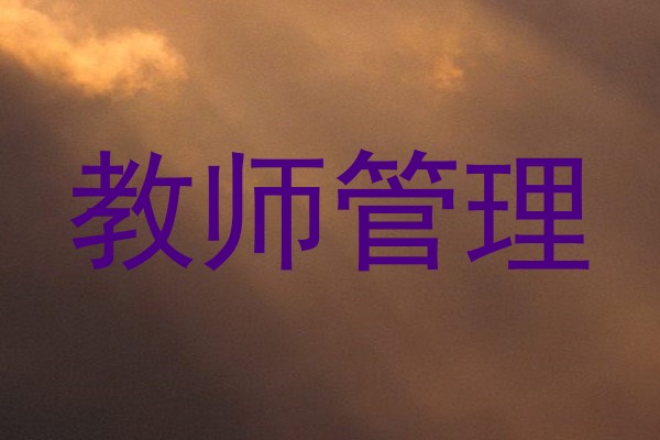 教师管理