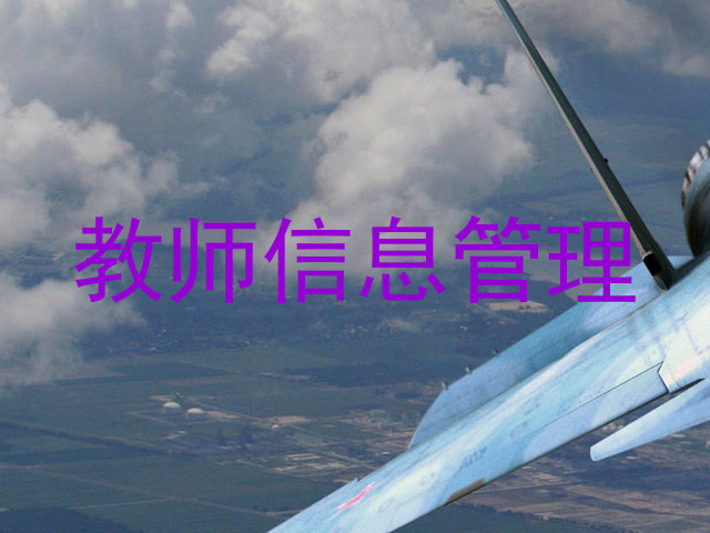 教师信息管理