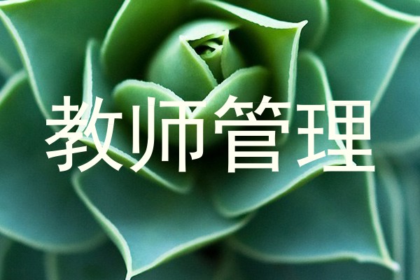 教师管理