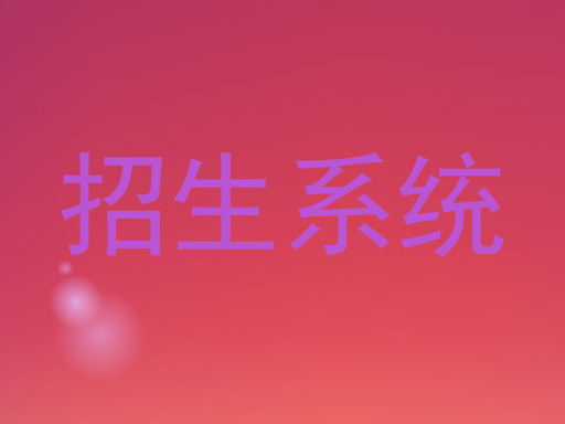 招生系统