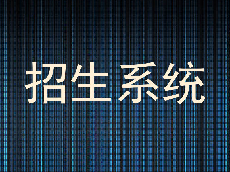 招生系统