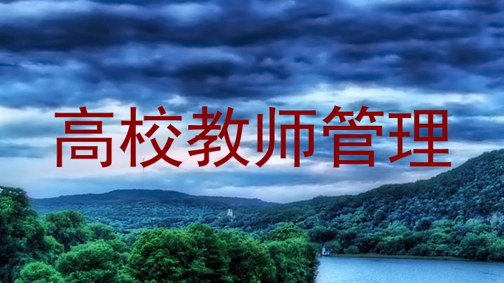 高校教师管理