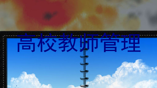 高校教师管理