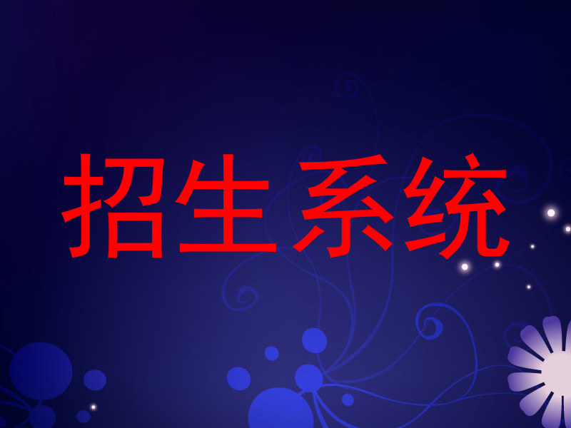 招生系统