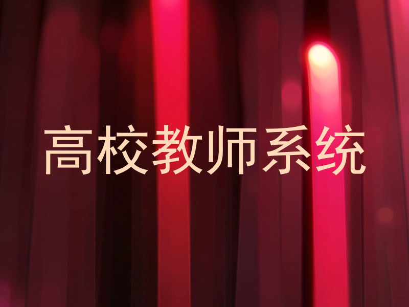 高校教师系统