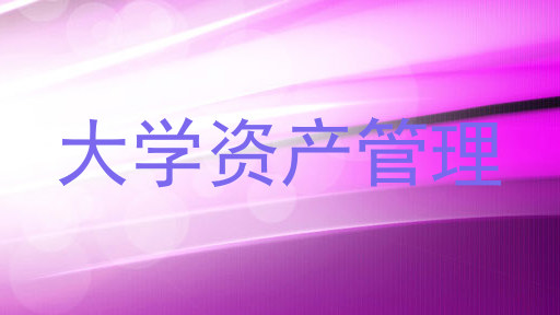 大学资产管理