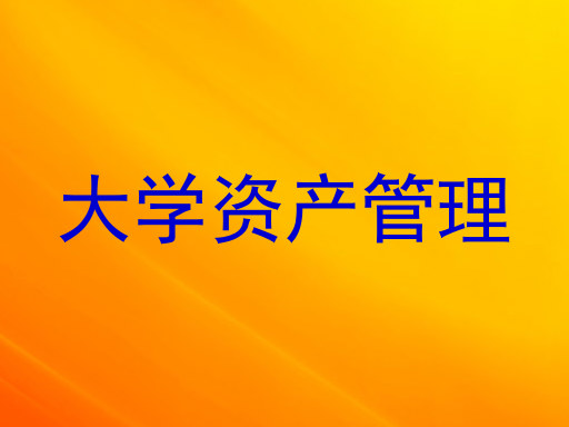 大学资产管理