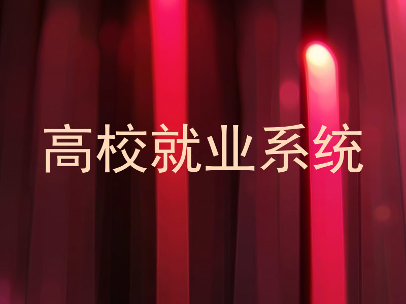 高校就业系统