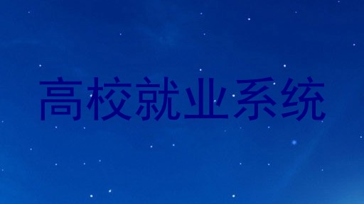 高校就业系统