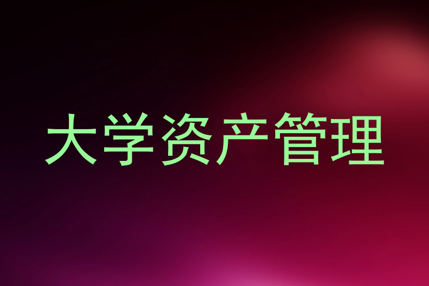 大学资产管理