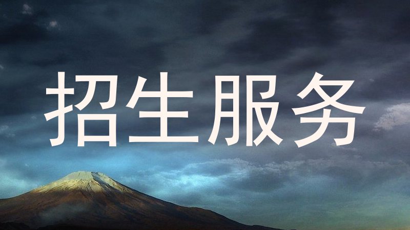 招生服务