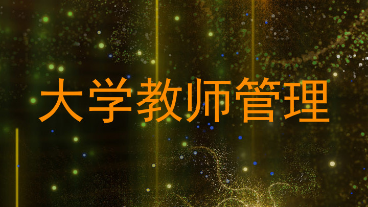 大学教师管理