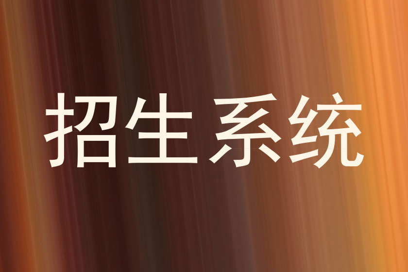 招生系统