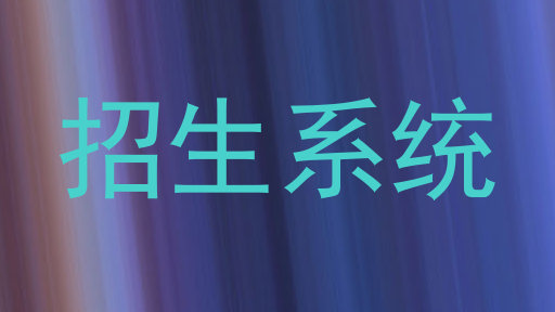 招生系统