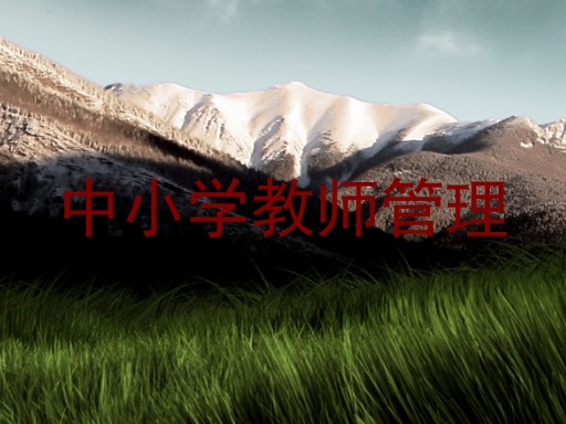 中小学教师管理
