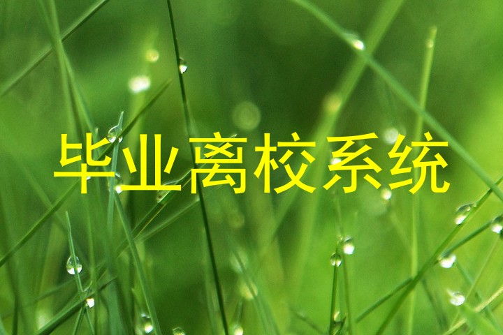 毕业离校系统