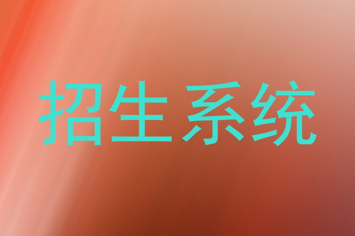 招生系统