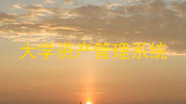 大学资产管理系统