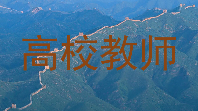 高校教师
