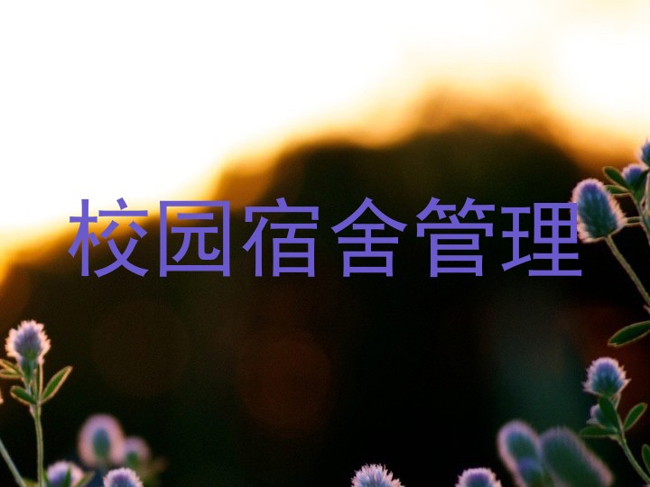 校园宿舍管理