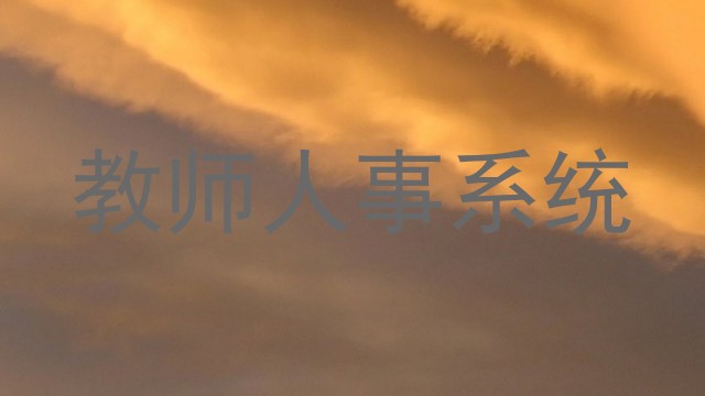 教师人事系统