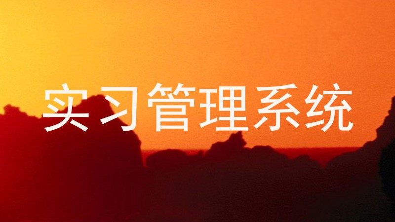 实习管理系统